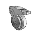 NG-04QDP-125-DL-HK01 MedCaster Swivel Caster