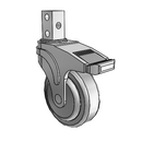 NG-04QDP-125-DL-SQ02 MedCaster Swivel Caster