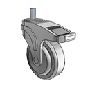 NG-04QDP-125-DL-TS02 MedCaster Swivel Caster