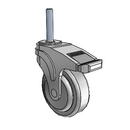 NG-04QDP-125-DL-TS21 MedCaster Swivel Caster