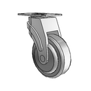 NG-04QDP-125-SW-TP01 MedCaster Swivel Caster