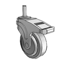 NG-04QDP-125-TL-GR10 MedCaster Swivel Caster