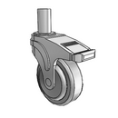 NG-04QDP-125-TL-RS02 MedCaster Swivel Caster