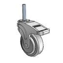 NG-04QDP-125-TL-TS21 MedCaster Swivel Caster