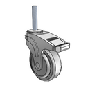 NG-04QDP-125-TL-TS22 MedCaster Swivel Caster