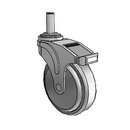 NG-05QDP-125-DL-GR04 MedCaster Swivel Caster