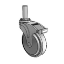 NG-05QDP-125-DL-GR09 MedCaster Swivel Caster