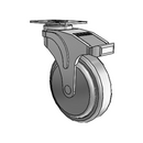 NG-05QDP-125-DL-TP01 MedCaster Swivel Caster