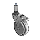 NG-05QDP-125-DL-XRN3 MedCaster Swivel Caster
