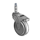NG-05QDP-125-DL-XRZ1 MedCaster Swivel Caster