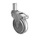NG-05QDP-125-RB-SQ01 MedCaster Rigid Caster