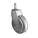 NG-05QDP-125-SW-GR02 MedCaster Swivel Caster