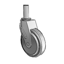 NG-05QDP-125-SW-GR09 MedCaster Swivel Caster