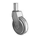 NG-05QDP-125-SW-SQ01 MedCaster Swivel Caster