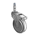 NG-05QDP-125-TL-XRZ1 MedCaster Swivel Caster