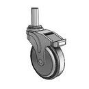 NG-05RPP-125-DL-GR09 MedCaster Swivel Caster