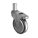 NG-05RPP-125-DL-SQ01 MedCaster Swivel Caster