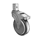 NG-05RPP-125-RB-SQ02 MedCaster Rigid Caster