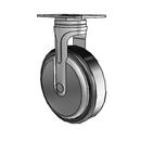 NG-05RPP-125-RG-TP01 MedCaster Rigid Caster