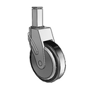 NG-05RPP-125-SW-SQ03 MedCaster Swivel Caster