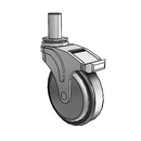NG-05RPP-125-TL-GR07 MedCaster Swivel Caster