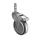 NG-05RPP-125-TL-XRZ1 MedCaster Swivel Caster
