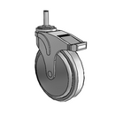 NG-06QDP-125-DL-GR02 MedCaster Swivel Caster