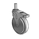 NG-06QDP-125-DL-GR05 MedCaster Swivel Caster