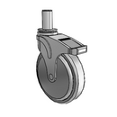 NG-06QDP-125-DL-GR07 MedCaster Swivel Caster
