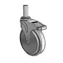 NG-06QDP-125-DL-GR09 MedCaster Swivel Caster