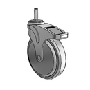 NG-06QDP-125-DL-GR10 MedCaster Swivel Caster