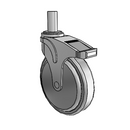 NG-06QDP-125-DL-RS01 MedCaster Swivel Caster