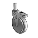 NG-06QDP-125-DL-SQ01 MedCaster Swivel Caster