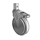 NG-06QDP-125-DL-SQ02 MedCaster Swivel Caster