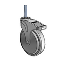 NG-06QDP-125-DL-TS21 MedCaster Swivel Caster