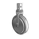 NG-06QDP-125-RG-SQ02 MedCaster Rigid Caster