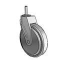 NG-06QDP-125-SW-GR02 MedCaster Swivel Caster