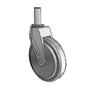 NG-06QDP-125-SW-GR09 MedCaster Swivel Caster