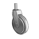 NG-06QDP-125-SW-RS04 MedCaster Swivel Caster