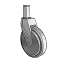 NG-06QDP-125-SW-SQ03 MedCaster Swivel Caster