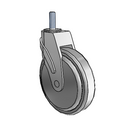 NG-06QDP-125-SW-TS03 MedCaster Swivel Caster