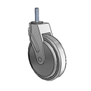 NG-06QDP-125-SW-TS05 MedCaster Swivel Caster