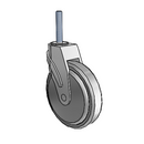 NG-06QDP-125-SW-TS22 MedCaster Swivel Caster