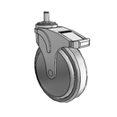 NG-06QDP-125-TL-GR01 MedCaster Swivel Caster