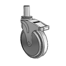 NG-06QDP-125-TL-GR07 MedCaster Swivel Caster