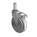 NG-06QDP-125-TL-GR09 MedCaster Swivel Caster