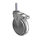 NG-06QDP-125-TL-TS21 MedCaster Swivel Caster