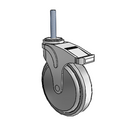 NG-06QDP-125-TL-TS22 MedCaster Swivel Caster