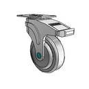 NM-04QD0-125-TL-TPS1 MedCaster Swivel Caster