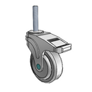 NM-04QDP-125-DL-TS22 MedCaster Swivel Medical Caster